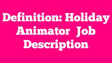 Definition: Holiday Animator
 Job Description